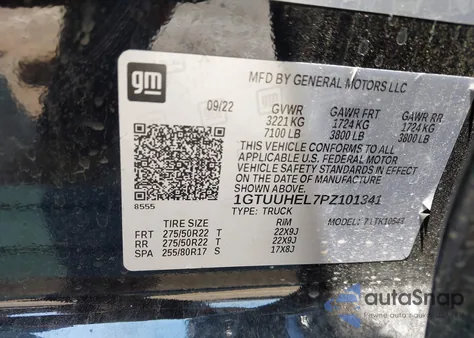 2023 GMC Sierra 1500 4Wd Short Box Denali Ultimate из США, поврежденный, VIN 1GTUUHEL7PZ101341